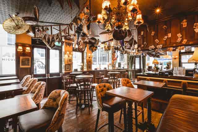 Cozy venue hire at Mr Fogg's Hat Tavern for intimate gatherings and meetings.