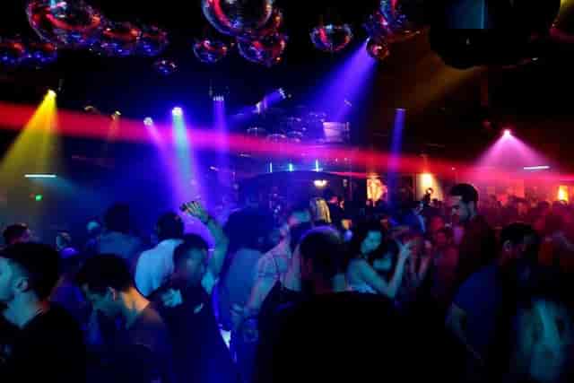 Connections Nightclub main room with dynamic lighting for an after-hours event.