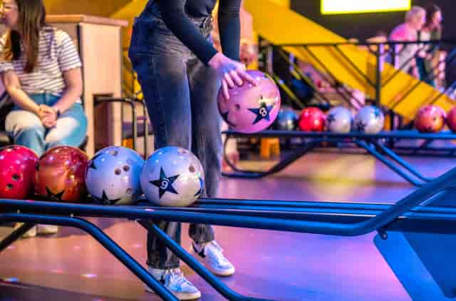 Bowling alley at The Strike Zone, Silverburn, Glasgow for team-building events.