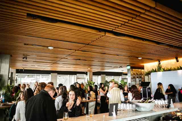 Private dining space at JOEY King St, ideal for networking events with modern decor.