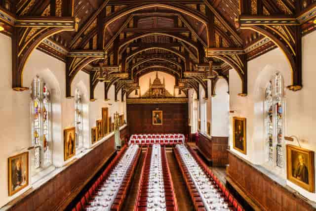 The Hall at St John's College: historic banquet venue for formal corporate gala events.