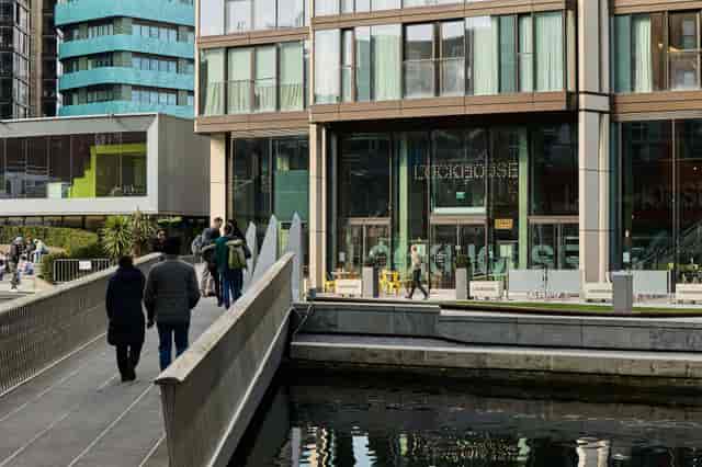Contemporary Lockhouse venue near water, ideal for events and social gatherings.