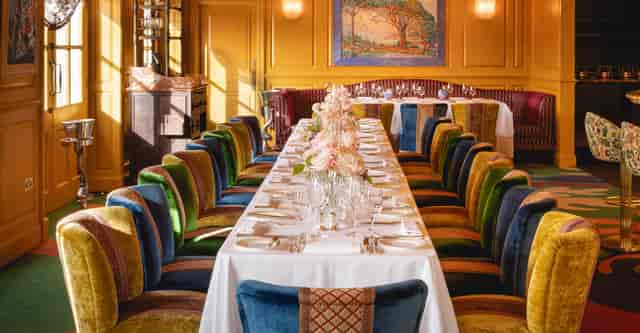 Elegant dining table at Côte Brasserie Richmond for upscale events and intimate dinners.