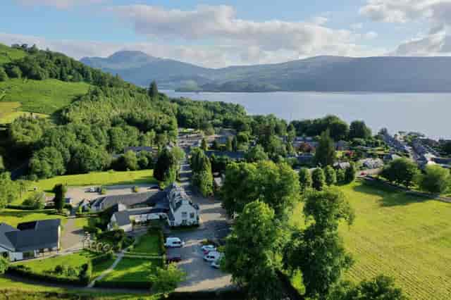 Event Space & Gardens at Loch Lomond Arms, ideal for retreats with scenic outdoor views.