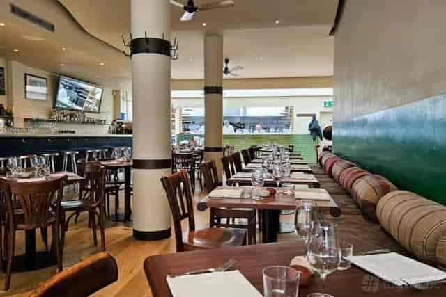 Elegant restaurant interior for corporate events and intimate gatherings in Moro.