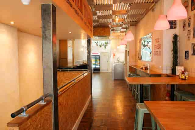 Modern Taquería in La Familia, Soho - perfect for casual meetings and small events.