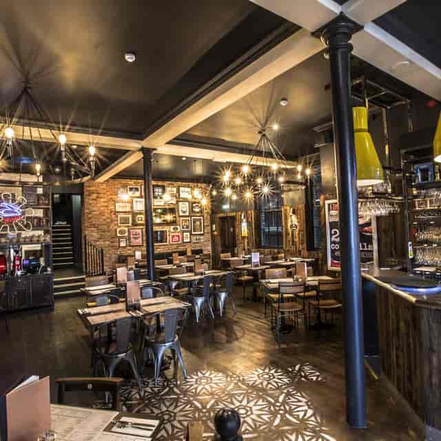 Trendy restaurant setting at The Old Cold Store, ideal for networking events and team lunches.