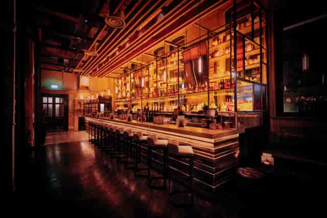 Nottingham Alchemist bar, elegant event space, cocktail reception