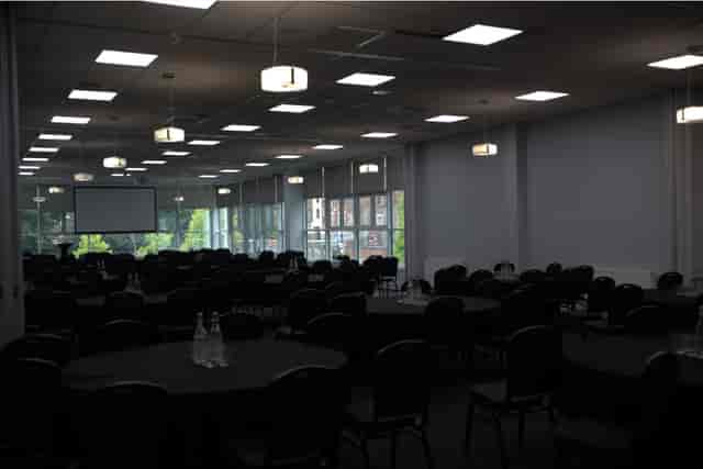 Bolero Suite banquet setup at Motorpoint Arena Nottingham for corporate events and conferences.