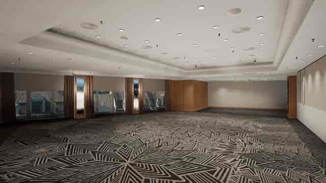 Spacious Groenplaats Room at Hilton Antwerp, ideal for versatile conferences and gatherings.