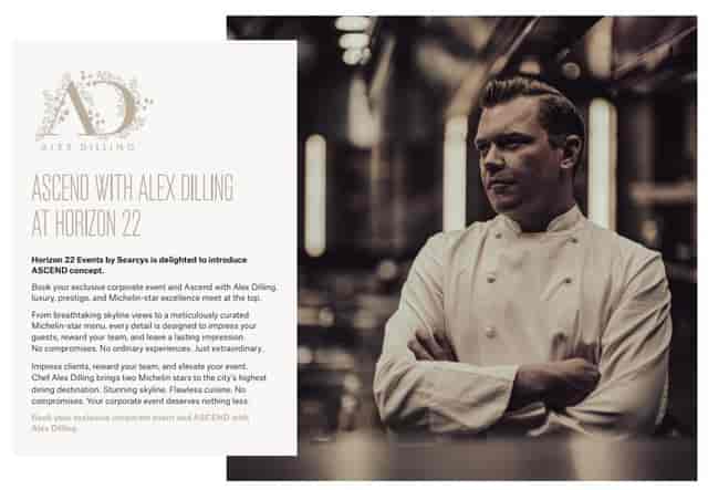 Luxury corporate event catering Michelin chef