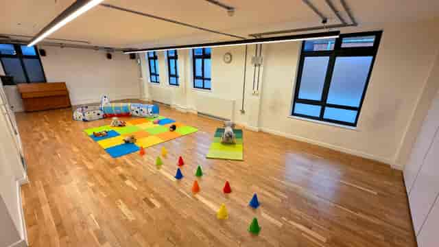 Versatile Chelsea Theatre Studio 3 with hardwood floors for workshops and family events.