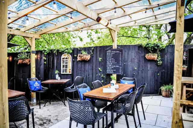 Rustic Beer Garden Event Seating