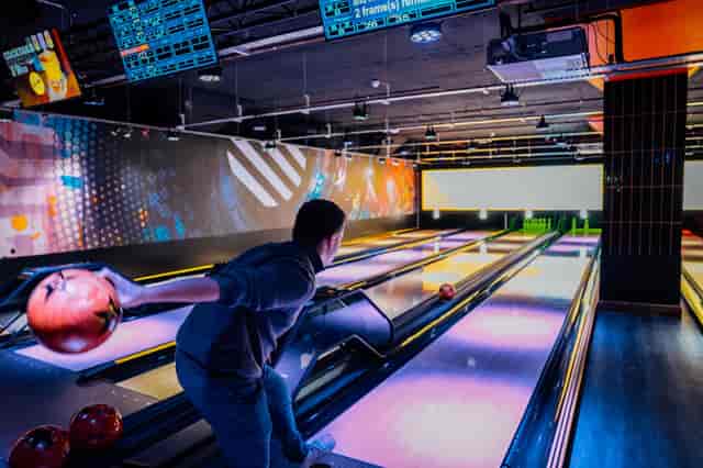 Bowling at The Strike Zone, Edinburgh: modern venue for corporate events and team building.