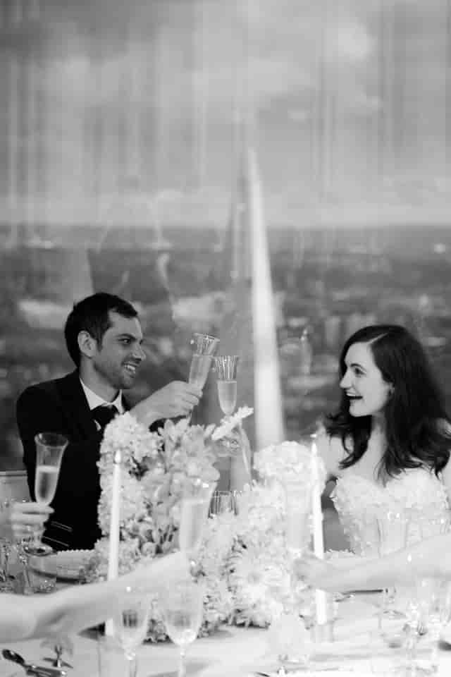 Wedding toast Horizon 22 couple celebration