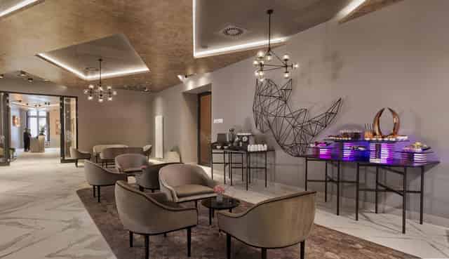 Travertine room