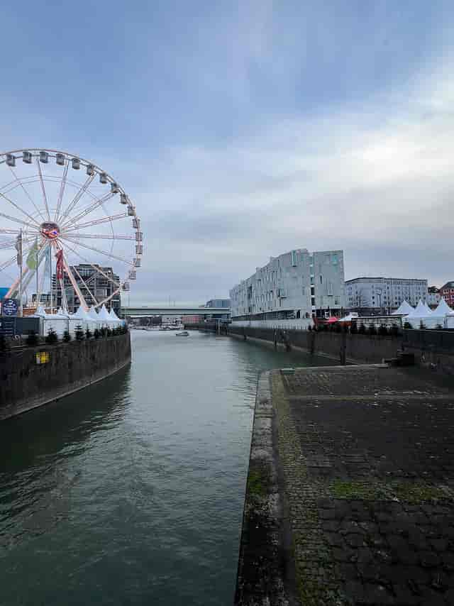 Riverside event venue, Ferris wheel, festival, corporate