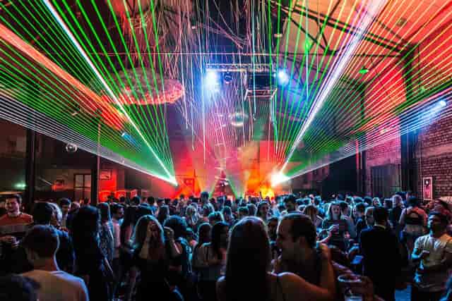 Furnace NYC concert laser disco ball party event