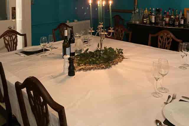 Elegant dining event, Great Alder House, formal dinner