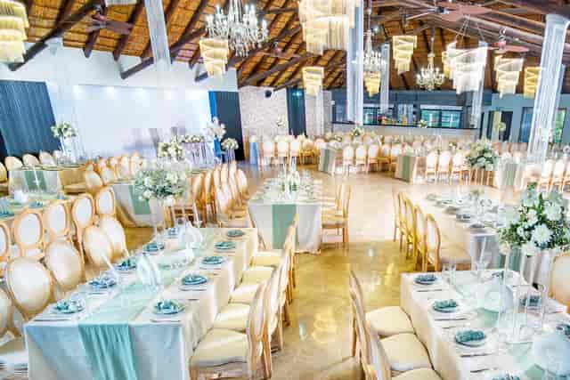 Melrose Arch wedding venue, elegant banquet setup