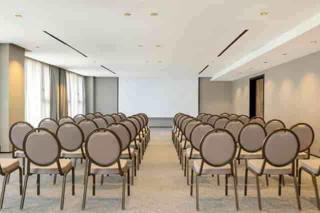 Grand Ballroom theater setup in Le Méridien Casablanca for professional corporate events.