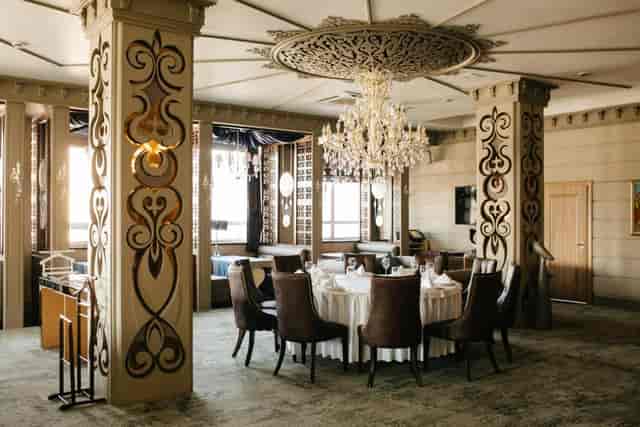 Ornate Restaurant Jumbaktas event space for VIP board dinners and social gatherings.