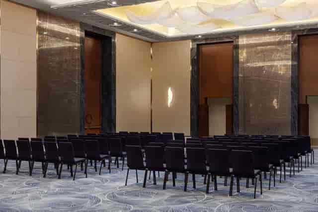 Luxury VIP ballroom at The Ritz-Carlton Astana, perfect for theater-style corporate events.