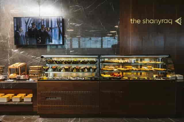 Catering station at Astana Congress Center VIP Hall for high-end conference and corporate events.