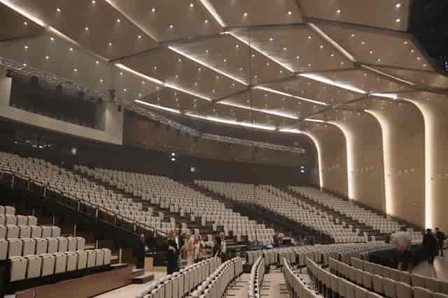 ALATAU Hall auditorium: modern keynote venue for corporate summits and award ceremonies.