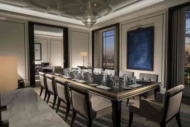 Executive boardroom at King Hotel Astana for upscale strategy sessions and private corporate events.