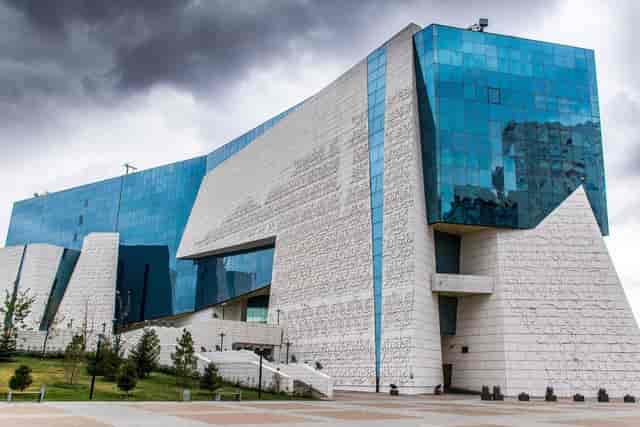 Modern venue at National Museum of Kazakhstan for prestige corporate events and gala dinners.