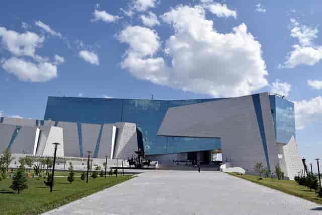 Modern National Museum of Kazakhstan venue for corporate galas and events.