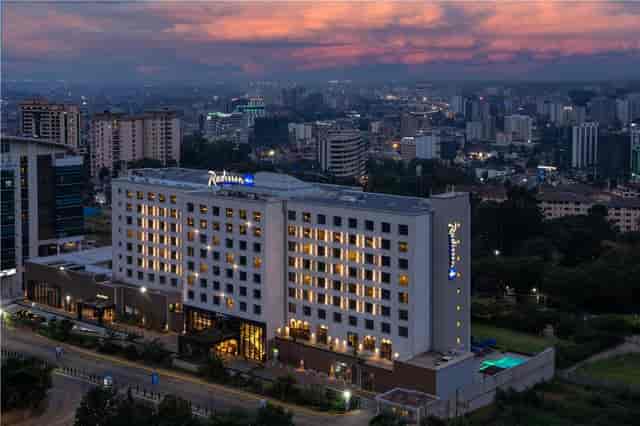 Radisson Blu Nairobi hotel featuring Mount Kilimanjaro skyline view for business events.