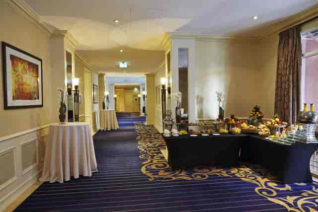 Fedora Ballroom event space, Nairobi, with catering risers for corporate conferences and networking.