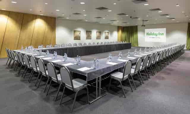 U-shape meeting room setup at Adjara Conference Hall, Holiday Inn Tbilisi for workshops.