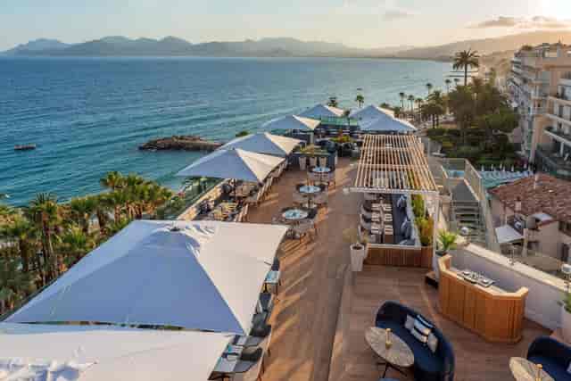Rooftop Retreat Room at Canopy Cannes for corporate cocktail receptions and VIP product launches.