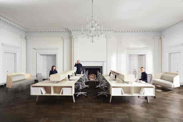 Neoclassical Wood-Paneled Conference Hall - image 2