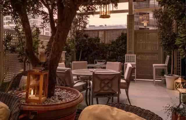 Rooftop Terrace NQ: intimate VIP cocktail nook for networking and evening reception events.