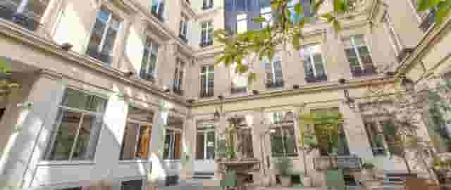 Paved inner courtyard