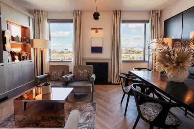 Luxury boardroom in Hart Shoreditch Hotel, London for VIP business meetings and private events.