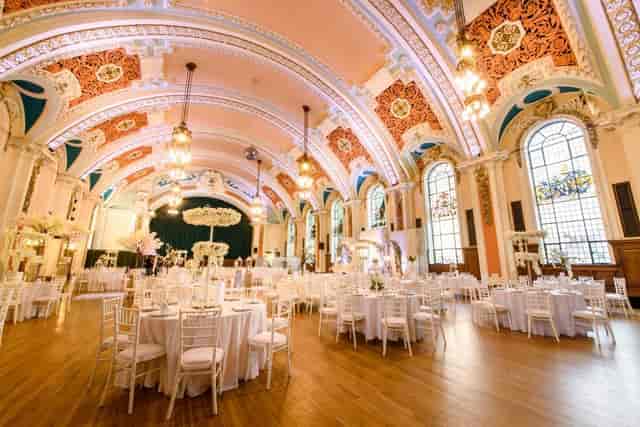 St. Leonard's Church Hall: Ballroom venue with barrel-vaulted ceiling for weddings and events.