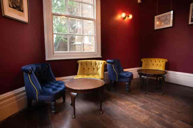 Private lounge at The Stonemasons Arms for intimate meetings and networking events.