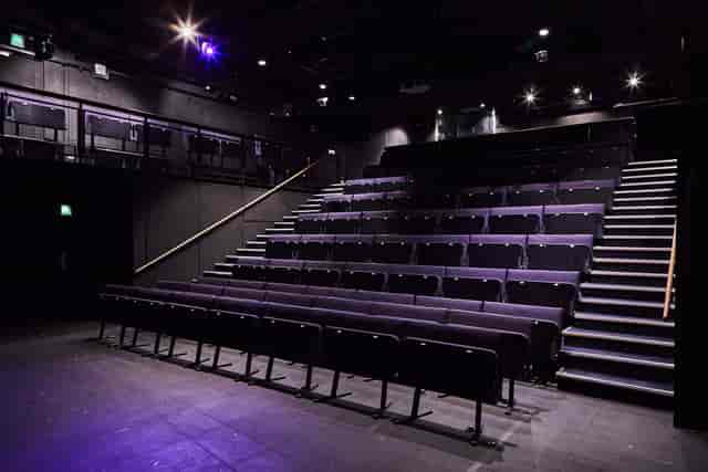 Main House Theatre in Soho: tiered seating for performances and workshops.