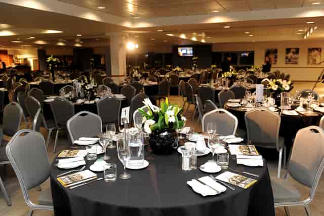 Kia Oval England Room corporate banquet setup