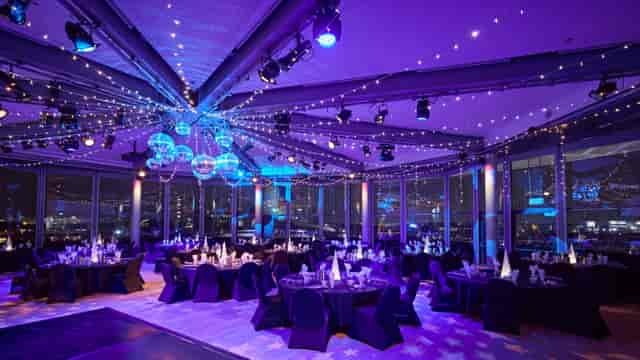 Elegant event space in The Compass Room, ideal for galas and corporate gatherings.