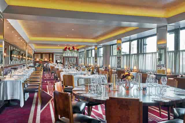 Sophisticated dining venue at Le Pont de la Tour for corporate events and gatherings.