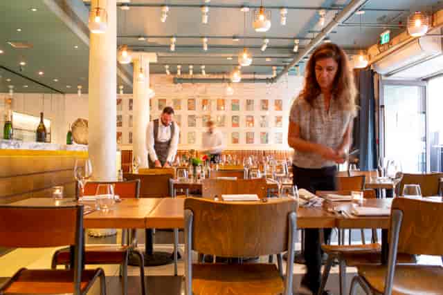 Whole Venue in Fish Market: stylish restaurant setting for corporate events and private gatherings.