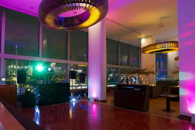 Stylish Skylon venue with city views, perfect for corporate events and celebrations.