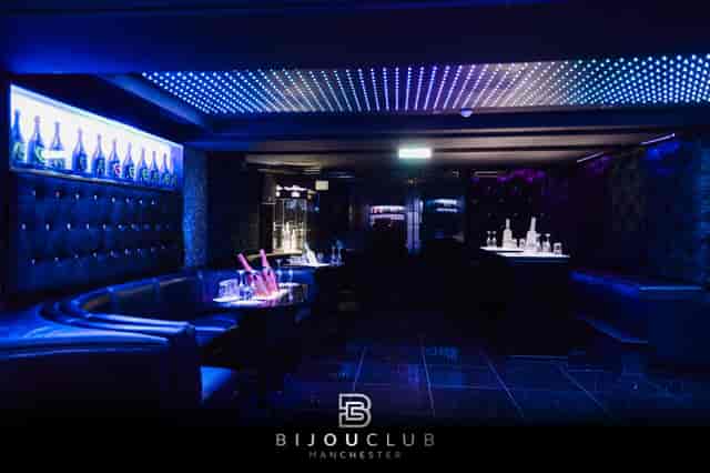 Stylish bar in Bijou Club, perfect for upscale events and private parties.