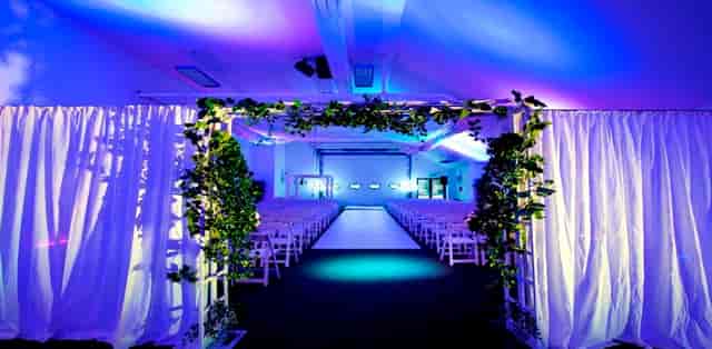 Elegant Olympic Bar at StoneX Stadium, perfect for weddings and corporate events.
